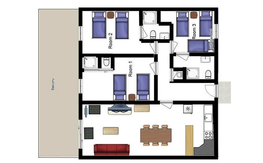 Chalet Andre Mottaret Floor Plan 2